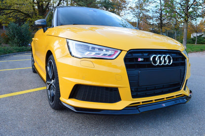 Front Ansatz für Audi S1 8X schwarz matt