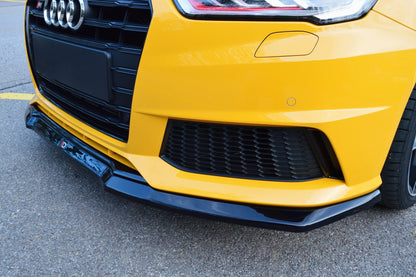 Front Ansatz für Audi S1 8X schwarz matt