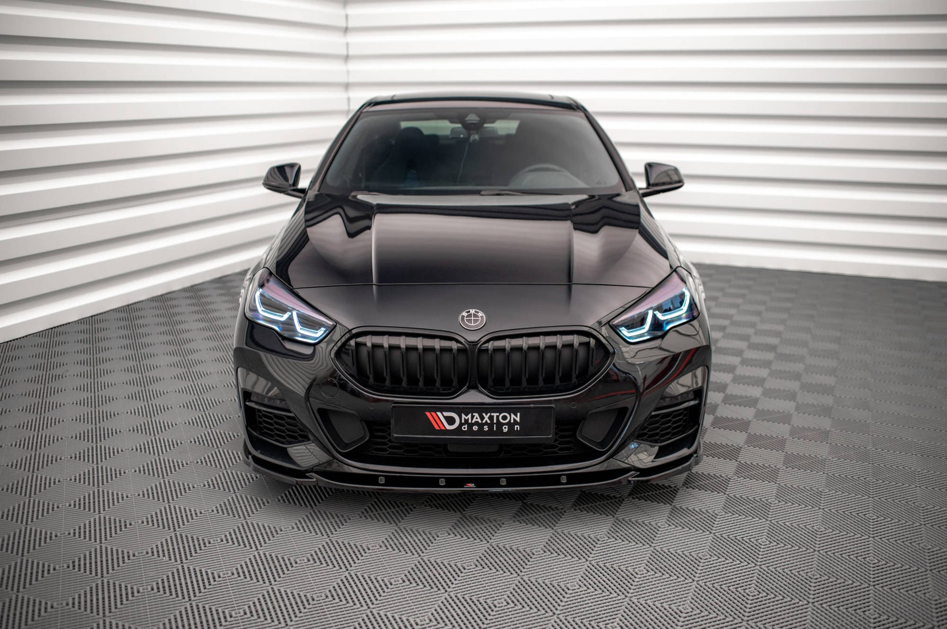 Front Ansatz V.1 für BMW 2 Gran Coupe M-Paket / M235i F44 schwarz matt