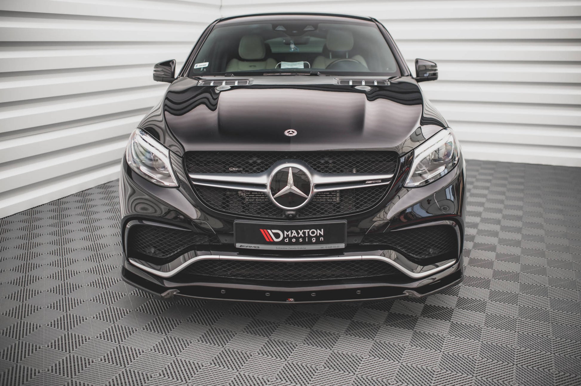 Front Ansatz V.1 für Mercedes-Benz GLE 63 AMG C292 schwarz matt
