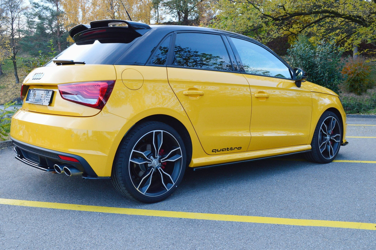 Seitenschweller Ansatz für Audi S1 8X Carbon Look