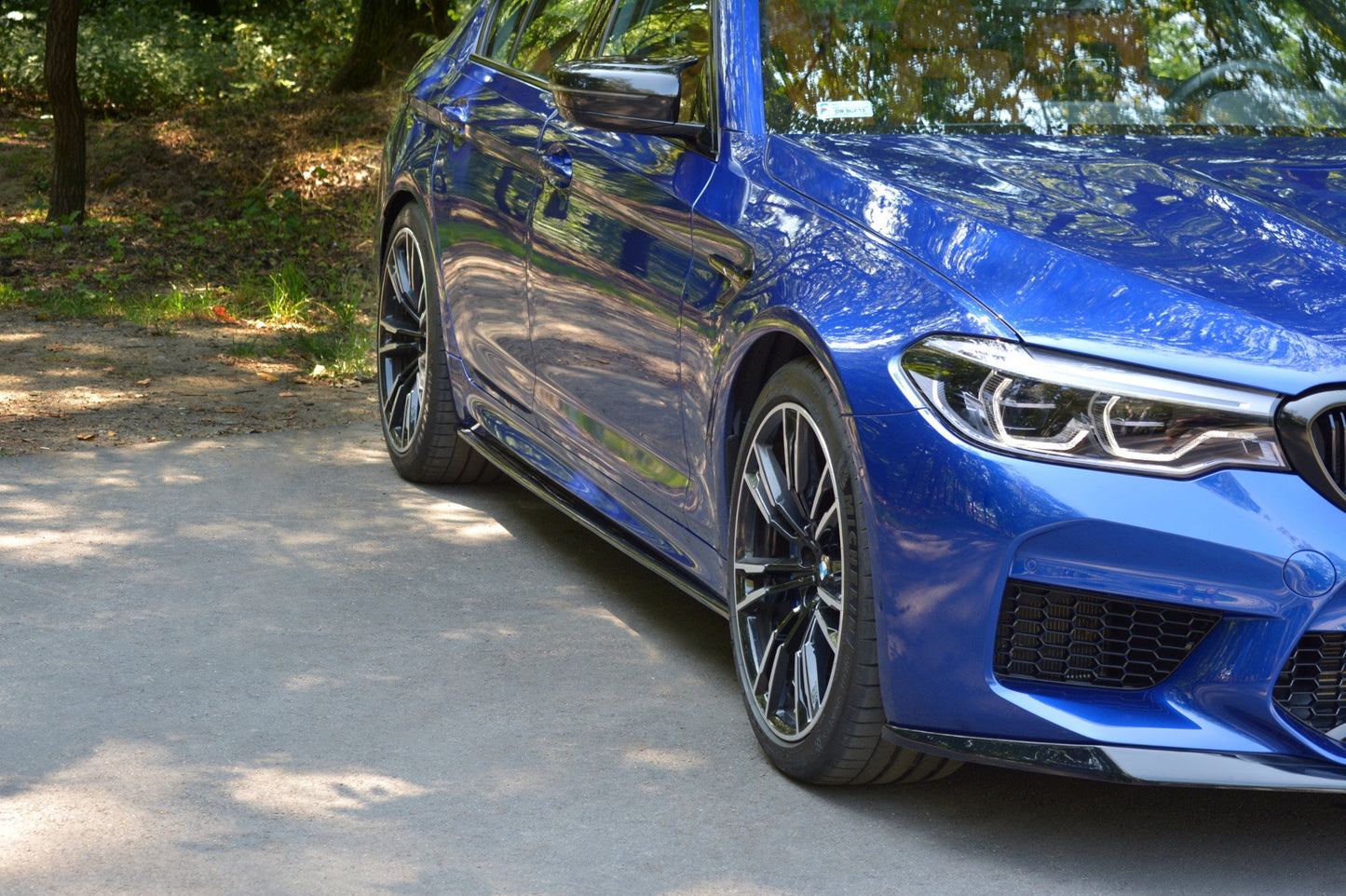 Seitenschweller Ansatz für BMW M5 F90 schwarz matt