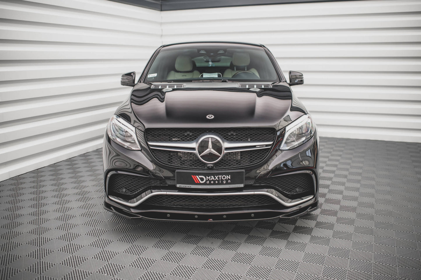 Front Ansatz V.2 für Mercedes-Benz GLE Coupe 63 AMG C292 schwarz matt