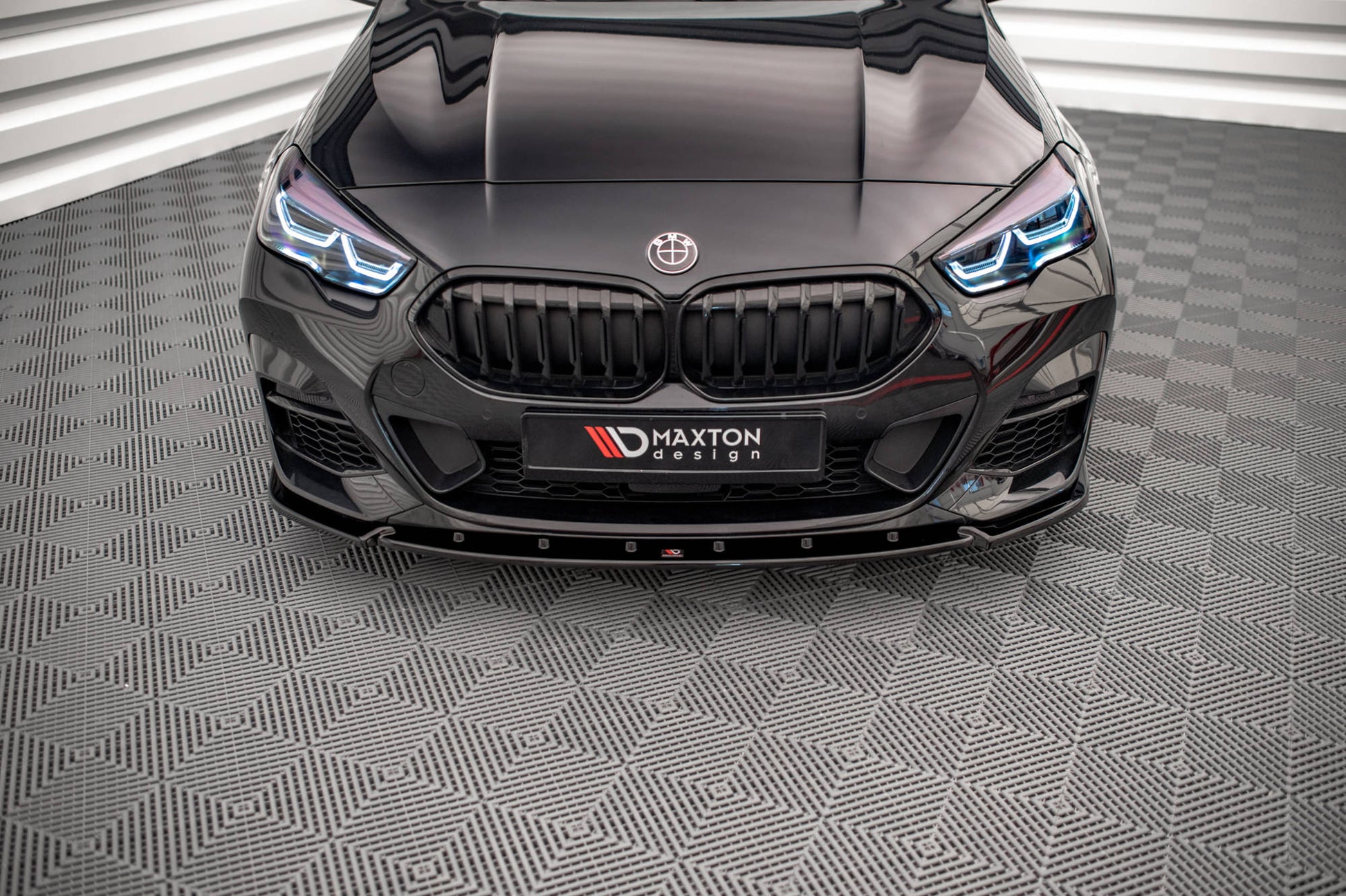 Front Ansatz V.2 für BMW 2 Gran Coupe M-Paket / M235i F44 schwarz matt