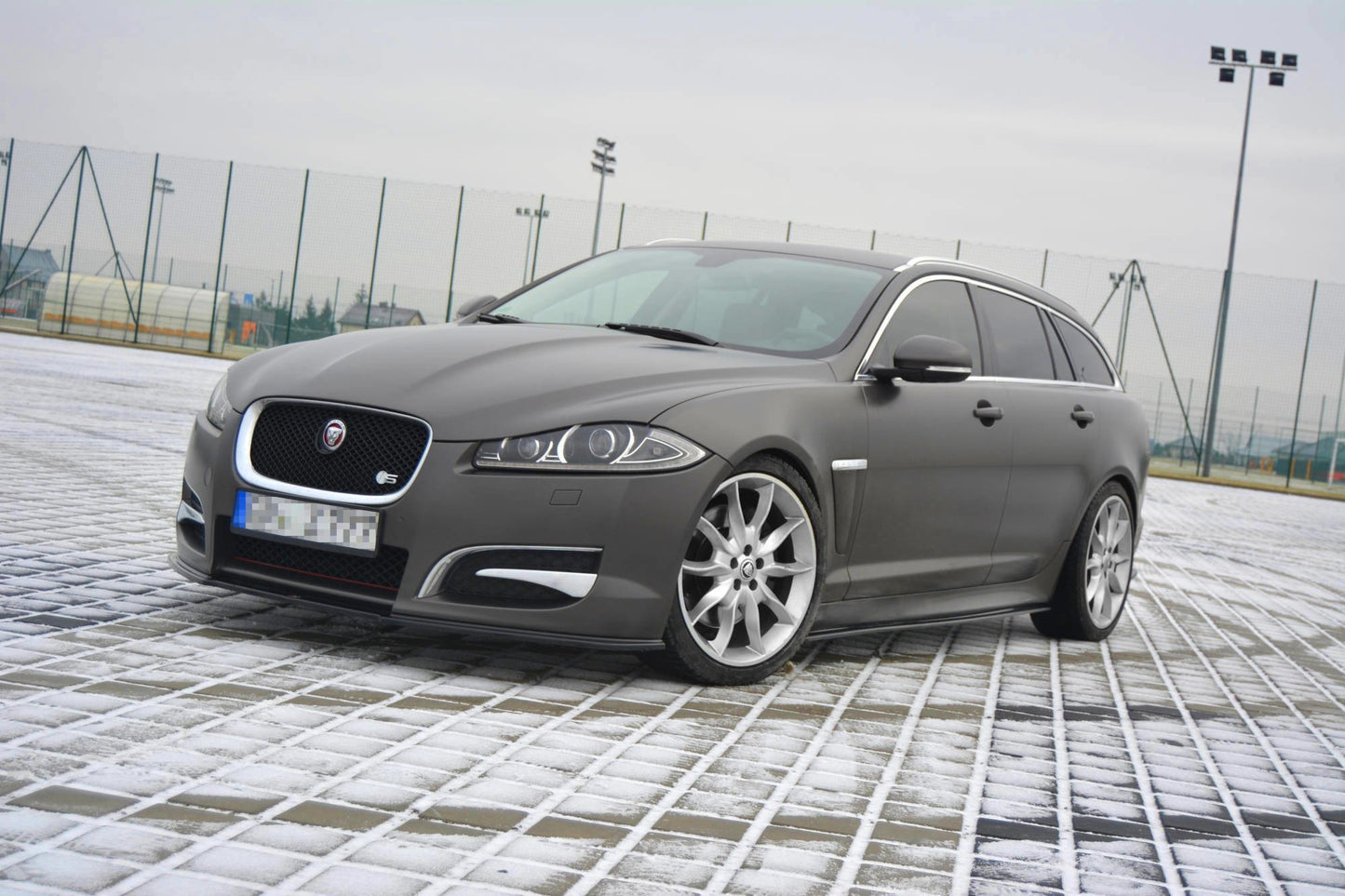 Seitenschweller Ansatz für JAGUAR XF (X250) MK1 SPORTBRAKE S-PACK schwarz Hochglanz