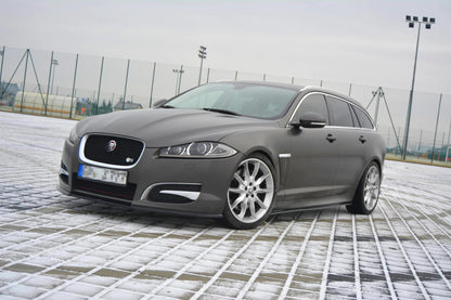 Seitenschweller Ansatz für JAGUAR XF (X250) MK1 SPORTBRAKE S-PACK schwarz Hochglanz