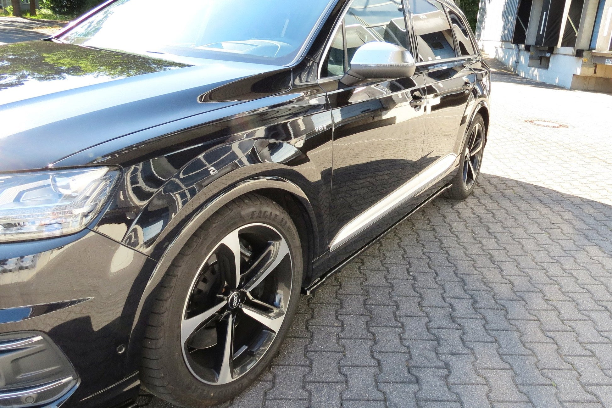 Seitenschweller Ansatz für Audi SQ7 / Q7 S-Line Mk.2 Carbon Look
