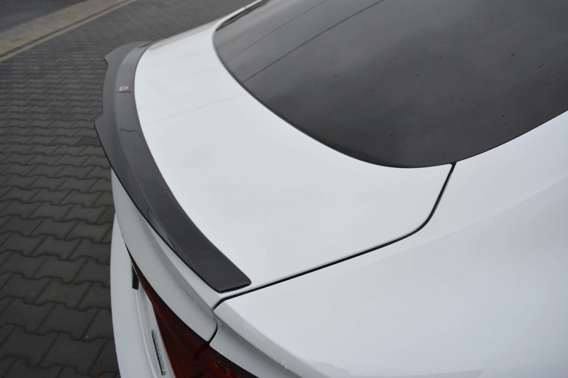 Spoiler CAP für Audi A5 S-Line F5 Sportback schwarz matt