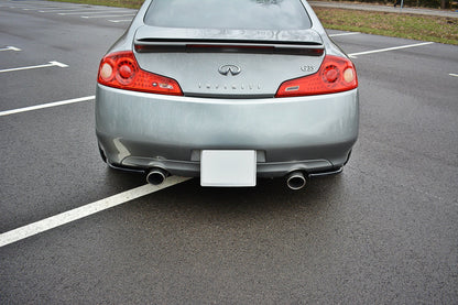 Heck Ansatz Flaps Diffusor für INFINITI G35 COUPE Carbon Look