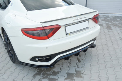 Diffusor Heck Ansatz für MASERATI GRANTURISMO schwarz matt