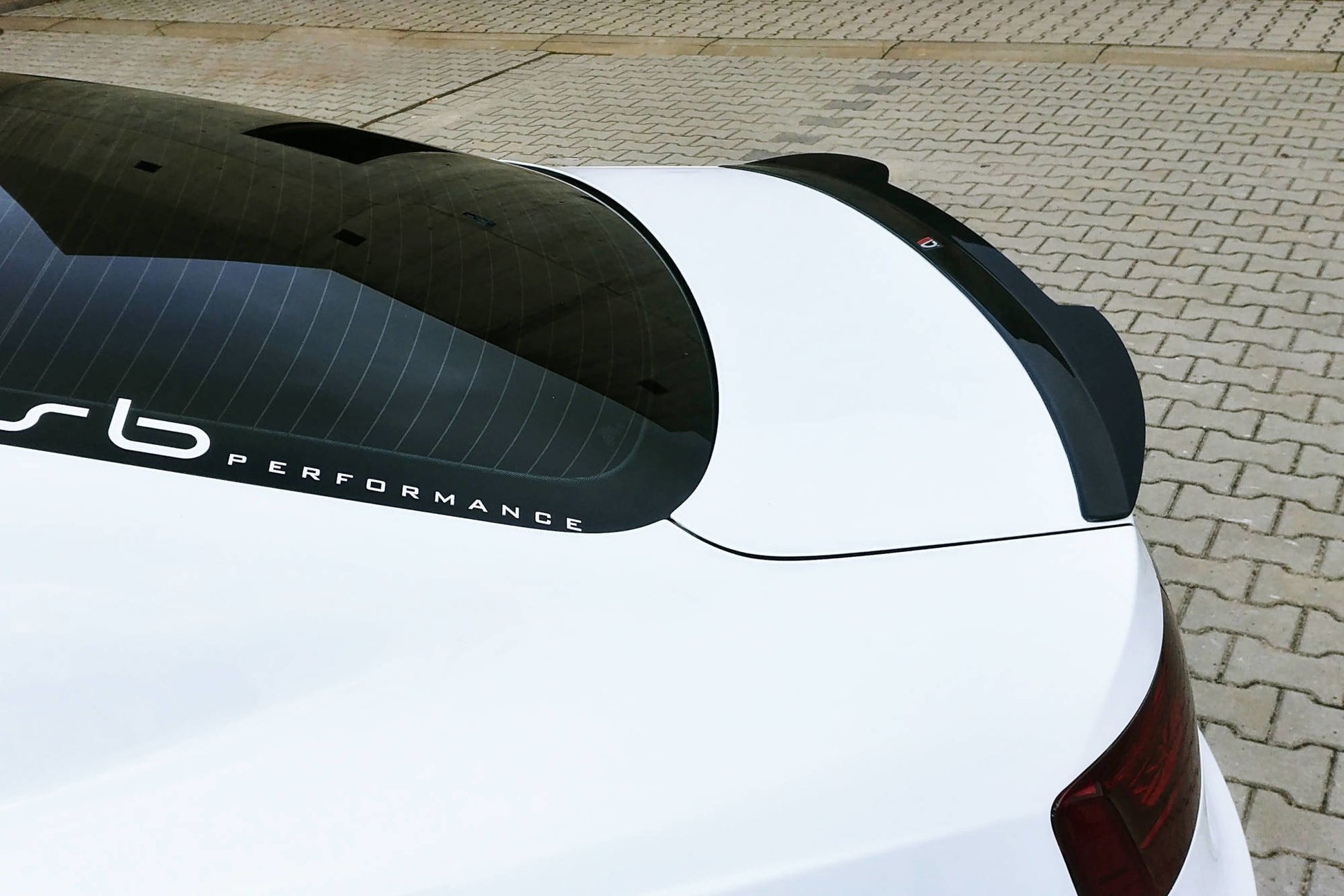 Spoiler CAP für Audi S5 / A5 / A5 S-Line 8T / 8T FL Coupe schwarz Hochglanz