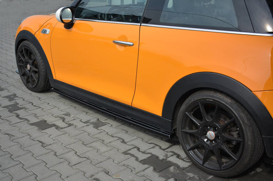 Seitenschweller Ansatz für MINI COOPER S MK3 vor Facelift 3-Türer (F56) schwarz matt