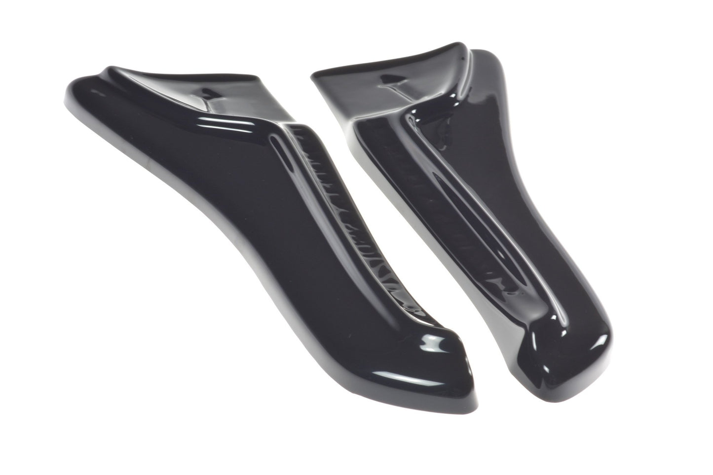 Heck Ansatz Flaps Diffusor V.1 für TESLA MODEL X  schwarz Hochglanz