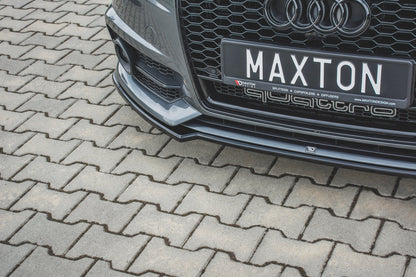 Front Ansatz für Audi S6 / A6 S-Line C7 FL  schwarz matt