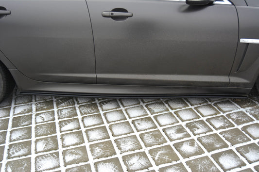 Seitenschweller Ansatz für JAGUAR XF (X250) MK1 SPORTBRAKE S-PACK Carbon Look