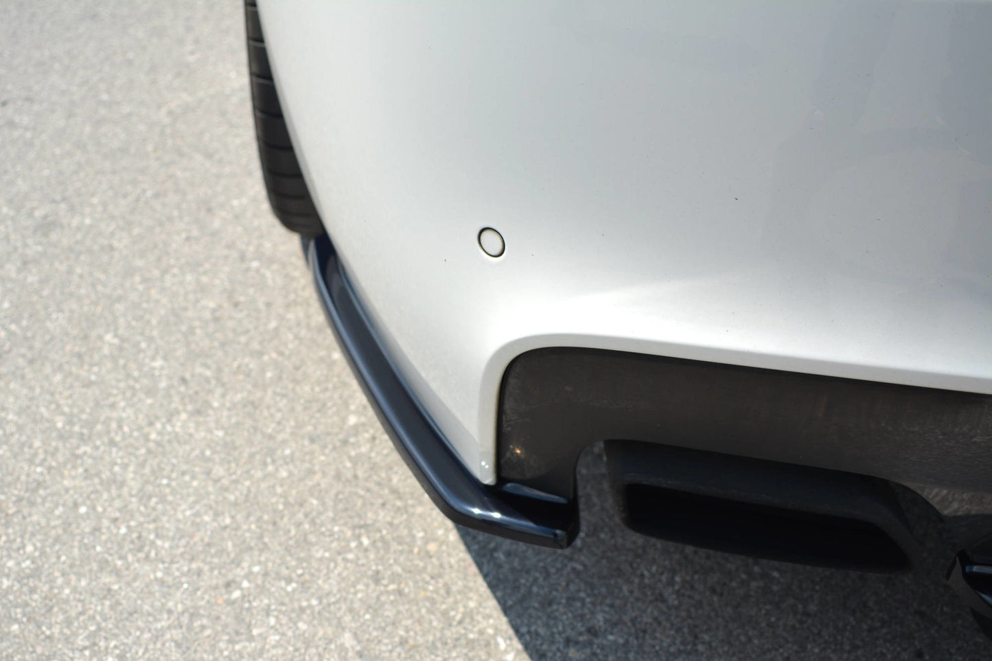 Heck Ansatz Flaps Diffusor für BMW 6er Gran Coupé M Paket schwarz matt