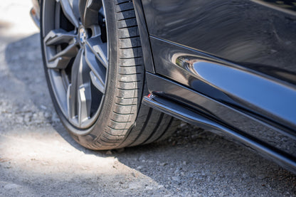 Seitenschweller Ansatz für BMW X4 M-Paket G02 schwarz matt