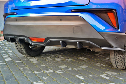 Diffusor Heck Ansatz für TOYOTA C-HR  Carbon Look