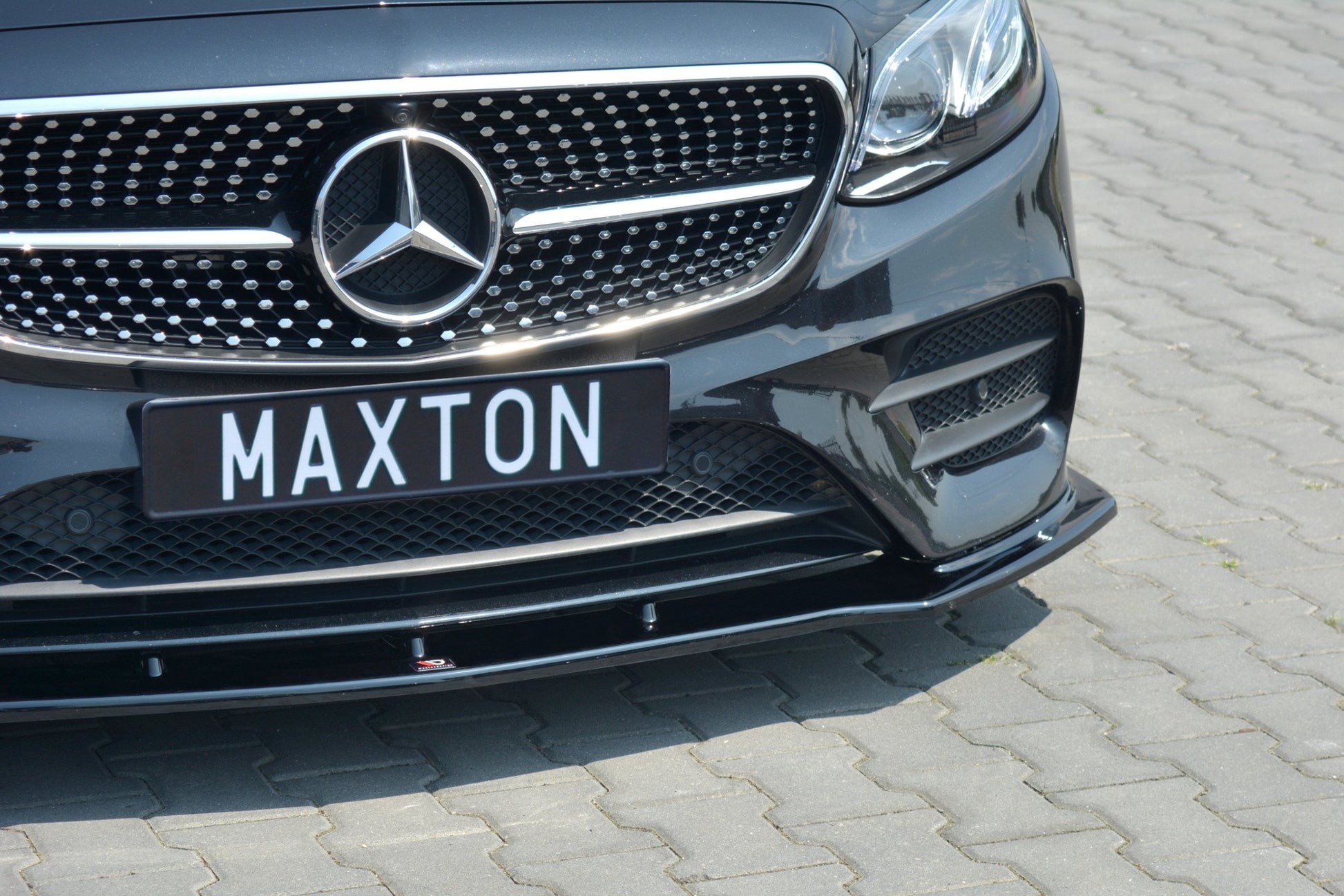 Front Ansatz V.1 für Mercedes-Benz E-Klasse W213 Coupe (C238) AMG-Line schwarz Hochglanz