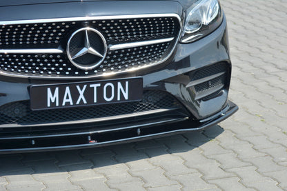 Front Ansatz V.1 für Mercedes-Benz E-Klasse W213 Coupe (C238) AMG-Line schwarz Hochglanz