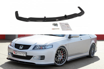 Front Ansatz für HONDA ACCORD VII TYPE-S schwarz Hochglanz