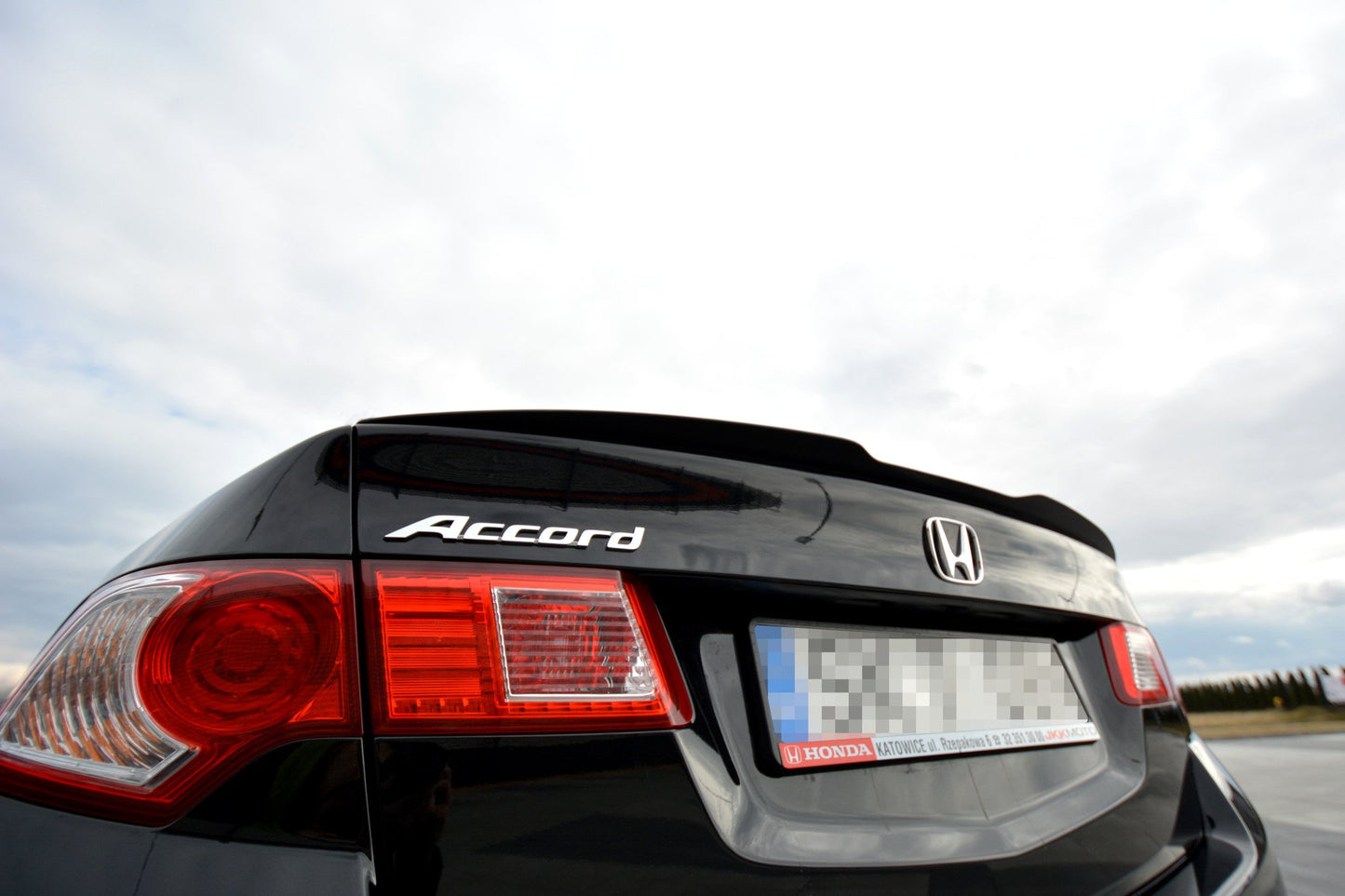 Spoiler CAP für HONDA ACCORD MK8. CU-Serie vor Facelift SEDAN Carbon Look