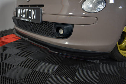 Front Ansatz V.2 für FIAT 500 HATCHBACK vor Facelift Carbon Look