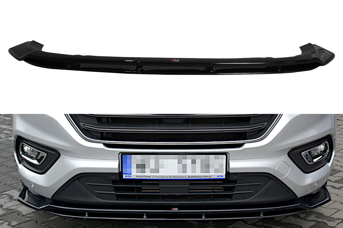 Front Ansatz für Ford Transit Custom Mk.1 FL schwarz matt