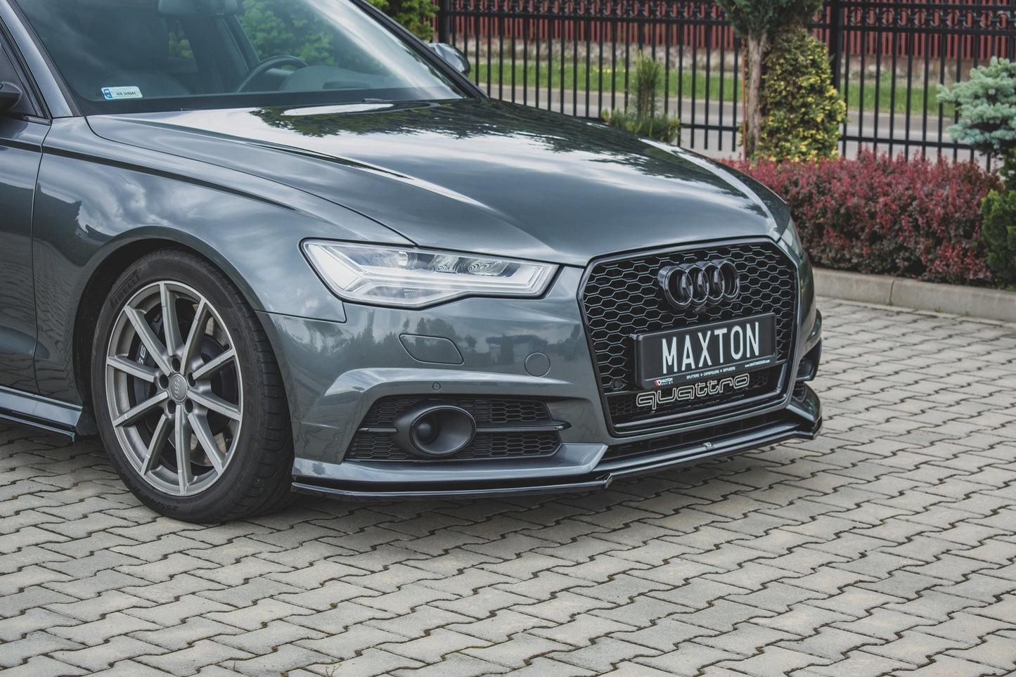 Front Ansatz für Audi S6 / A6 S-Line C7 FL  Carbon Look