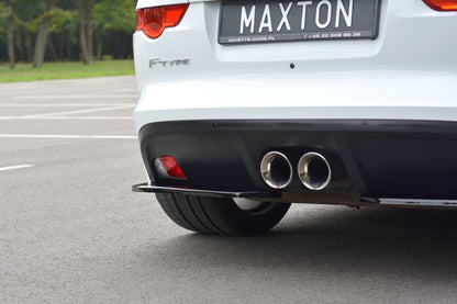 Heck Ansatz Flaps Diffusor für JAGUAR F-TYPE Carbon Look