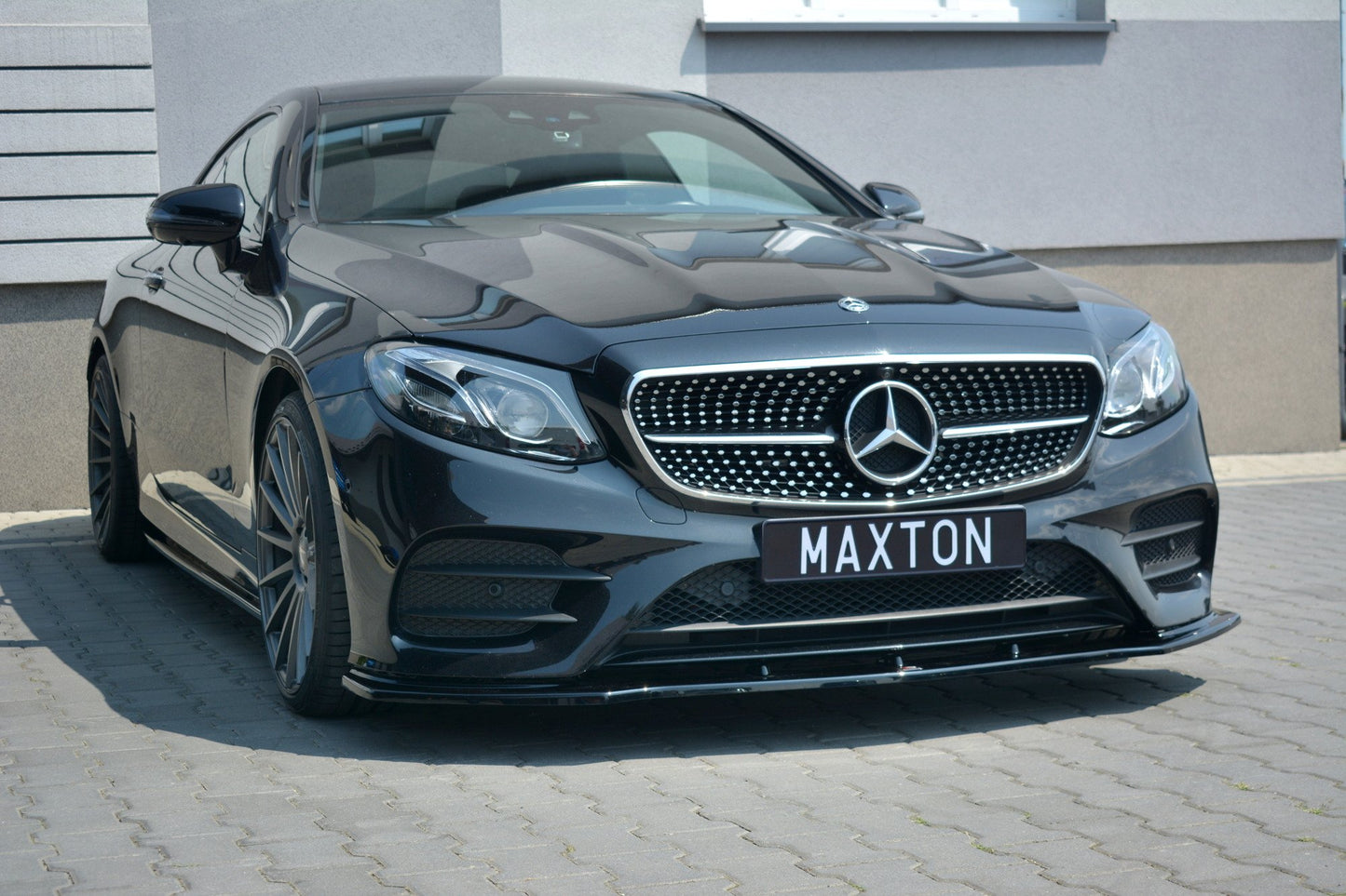 Front Ansatz V.1 für Mercedes-Benz E-Klasse W213 Coupe (C238) AMG-Line schwarz Hochglanz