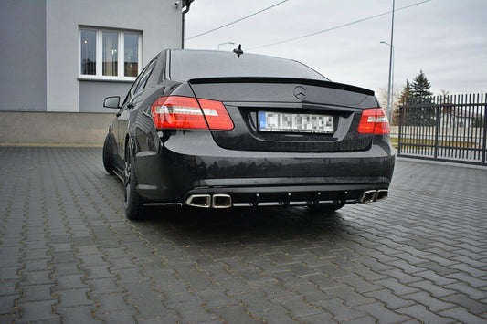 Diffusor Heck Ansatz für Mercedes E63 AMG W212  schwarz Hochglanz