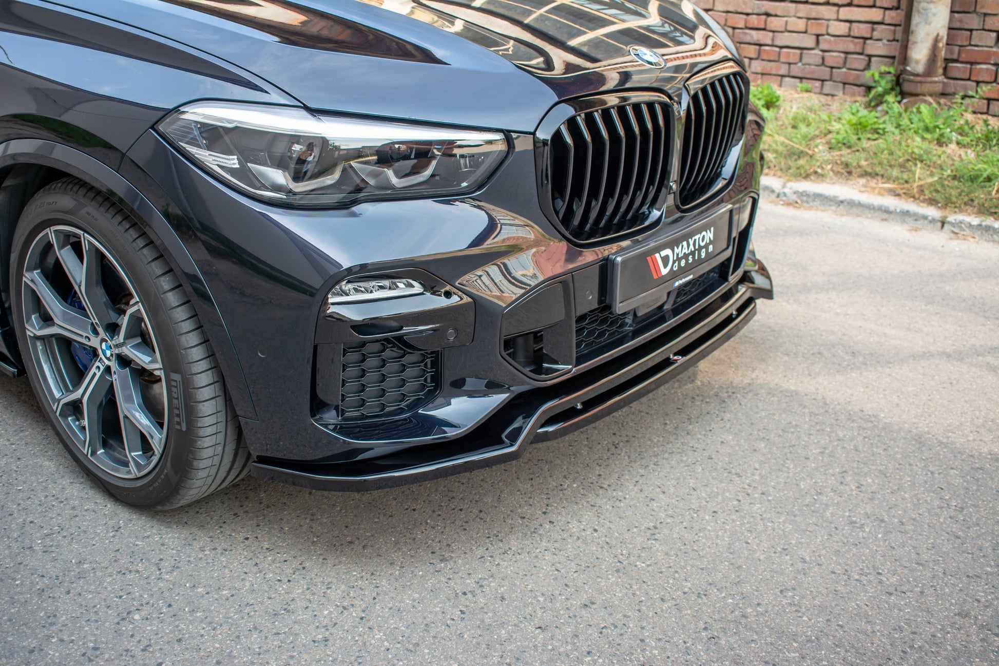 Front Ansatz für BMW X5 G05 M Paket schwarz matt