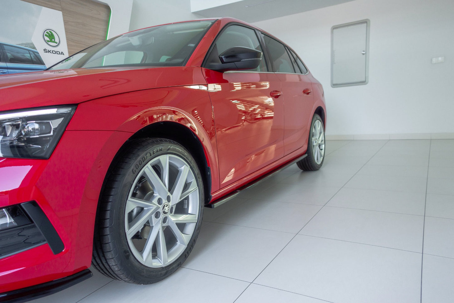 Seitenschweller Diffuser Skoda Scala schwarz matt