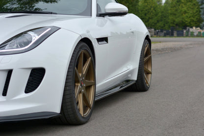 Seitenschweller Ansatz für JAGUAR F-TYPE schwarz matt