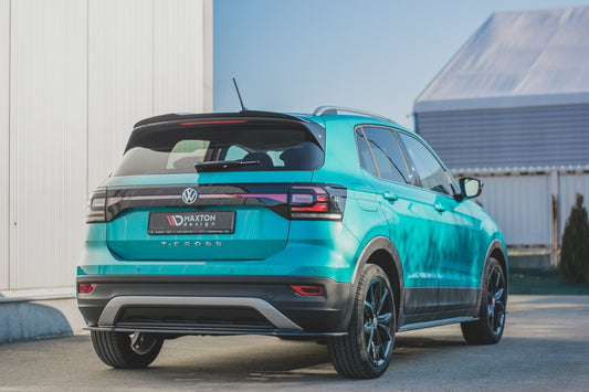 Spoiler CAP für Volkswagen T-Cross schwarz Hochglanz
