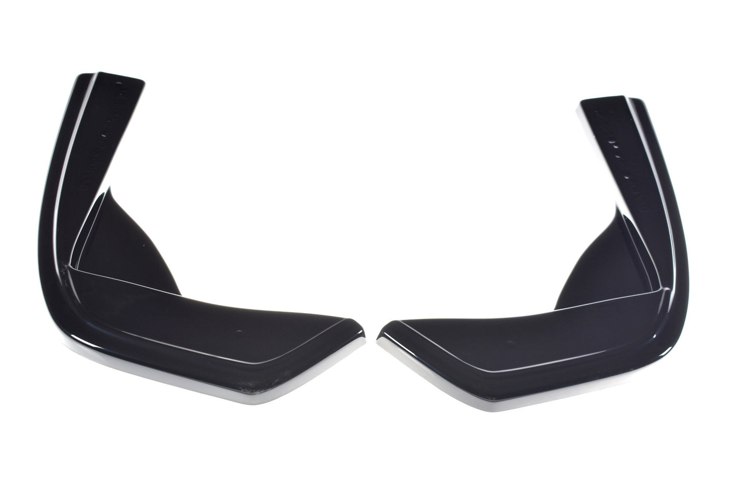 Heck Ansatz Flaps Diffusor für MERCEDES- BENZ C43 AMG W205 schwarz matt