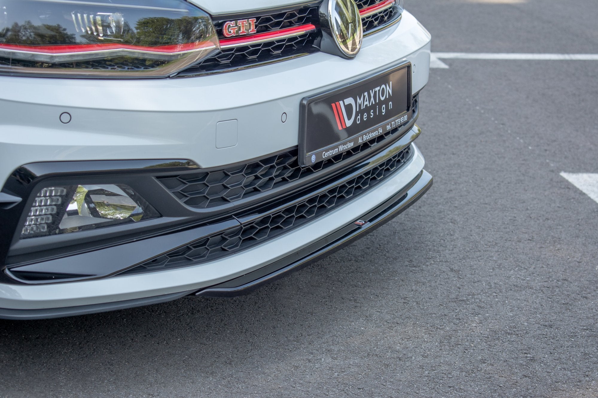 Front Ansatz V.4 für VW Polo GTI Mk6 schwarz matt – Tuning King