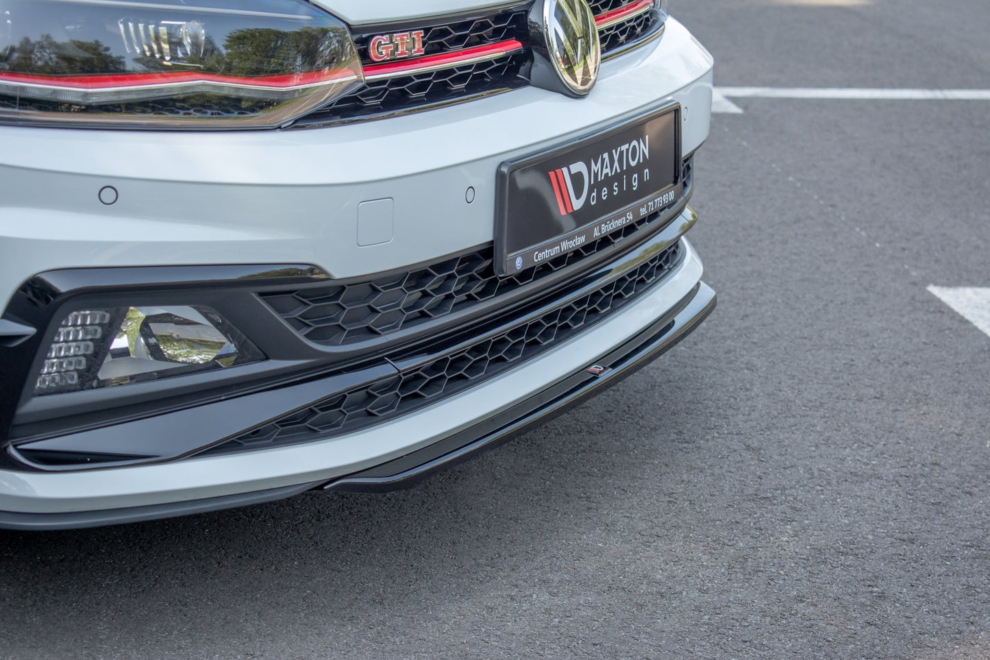 Front Ansatz V.4 für VW Polo GTI Mk6 schwarz matt