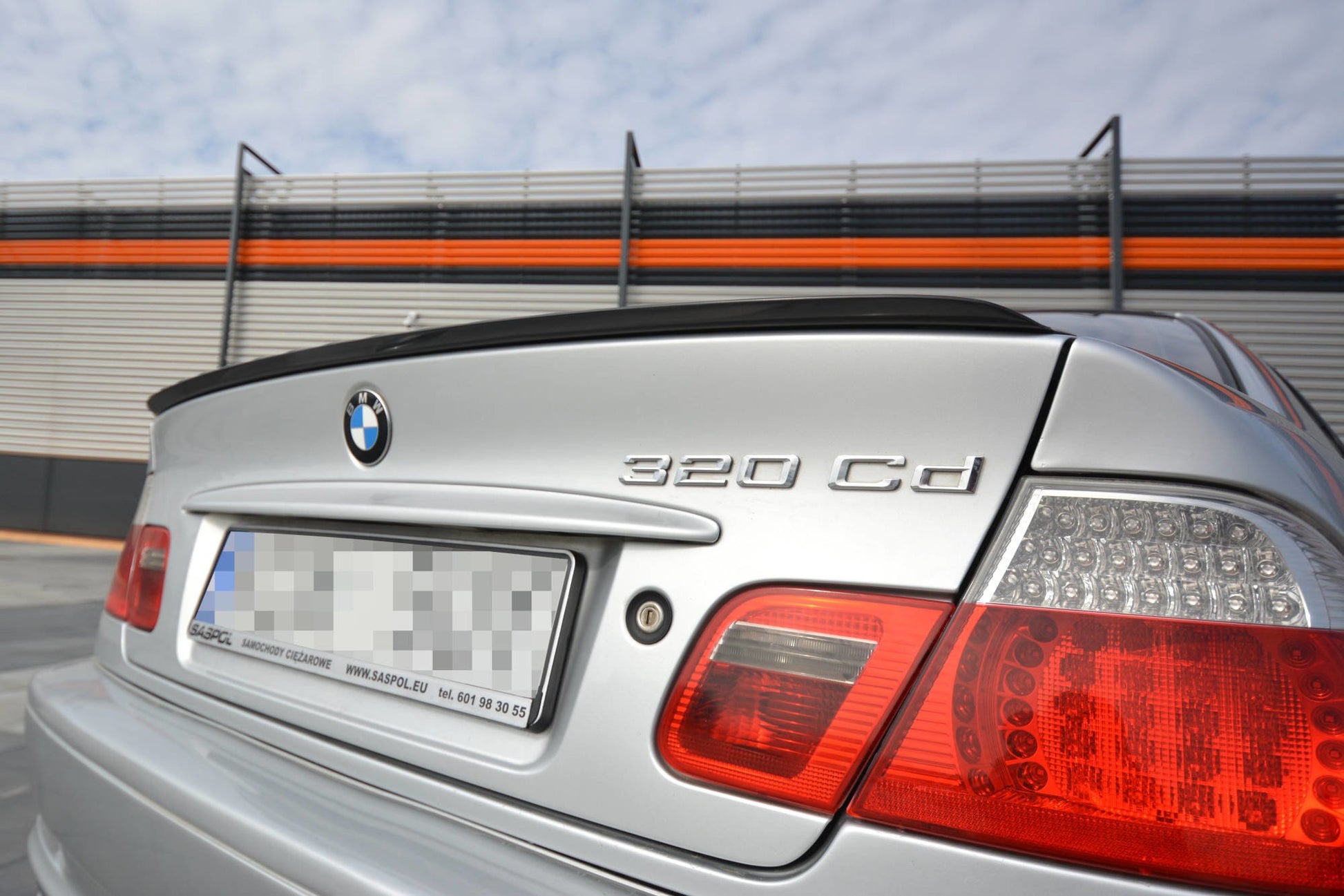 Spoiler CAP für BMW 3er E46 COUPE vor Facelift schwarz matt