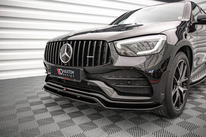 Front Ansatz für Mercedes-Benz GLC Coupe AMG-Line C253 Facelift schwarz Hochglanz