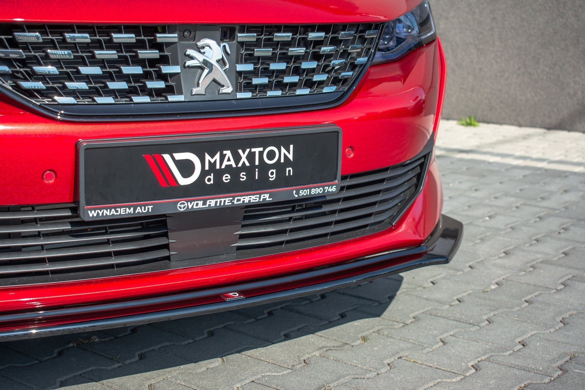 Front Ansatz V.2 für Peugeot 508 Mk2 schwarz matt
