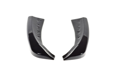 Heck Ansatz Flaps Diffusor für MERCEDES- BENZ C-KLASSE W205 COUPE AMG-LINE Carbon Look