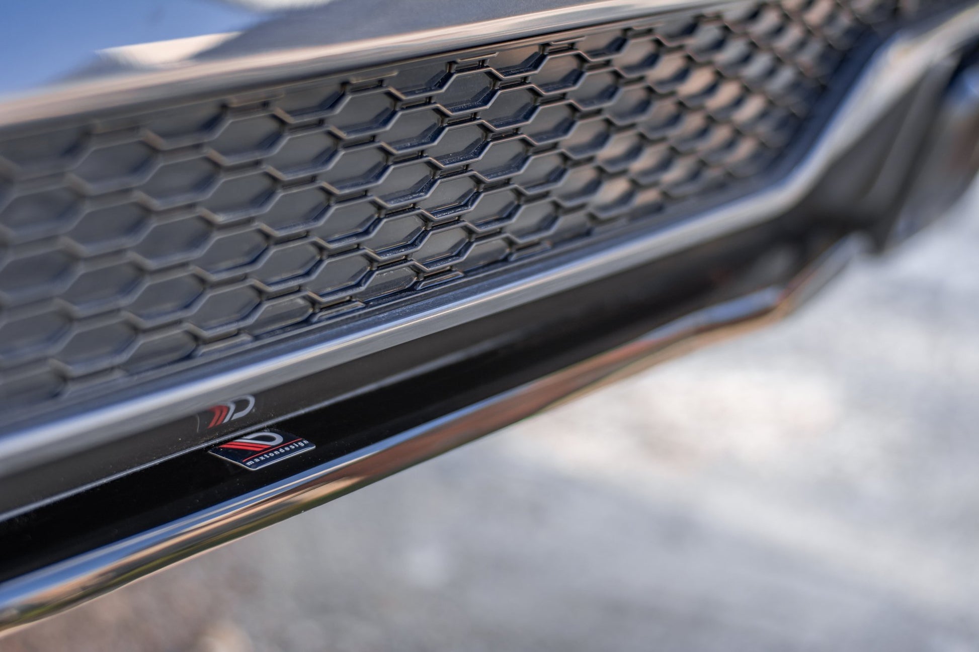 Mittlerer Diffusor Heck Ansatz für BMW X4 M-Paket G02 Carbon Look