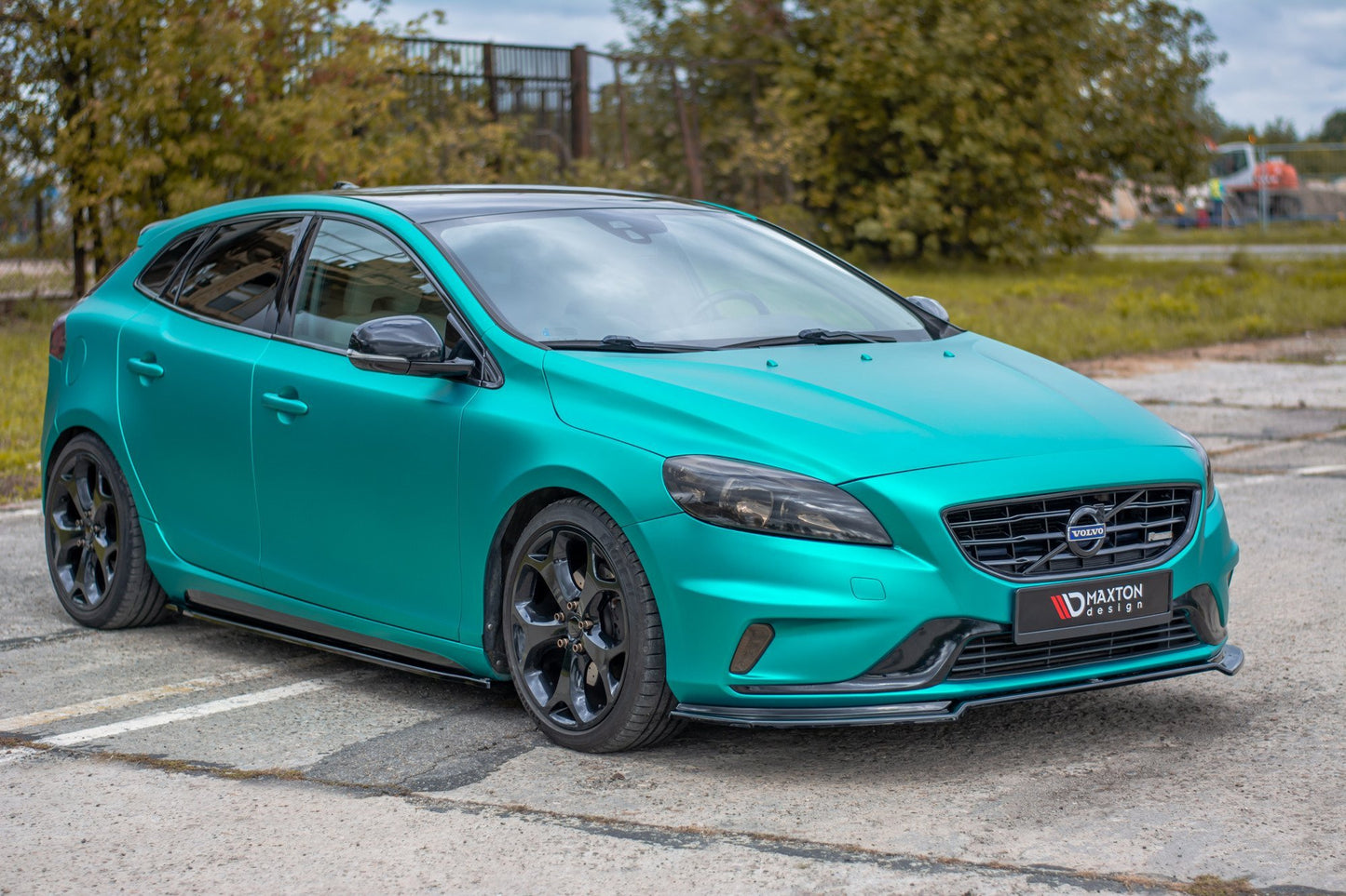 Front Ansatz für Volvo V40 R-design Carbon Look