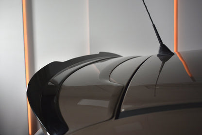 Spoiler CAP für FIAT 500 HATCHBACK SPORT vor Facelift schwarz matt
