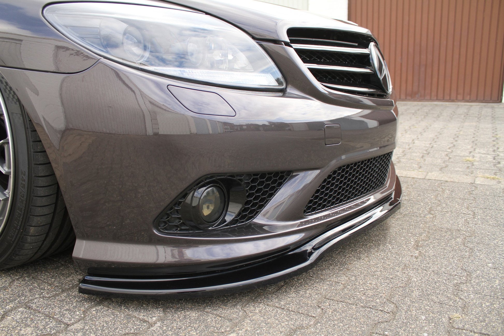 Front Ansatz für MERCEDES CL 500 C216 AMGLINE schwarz matt