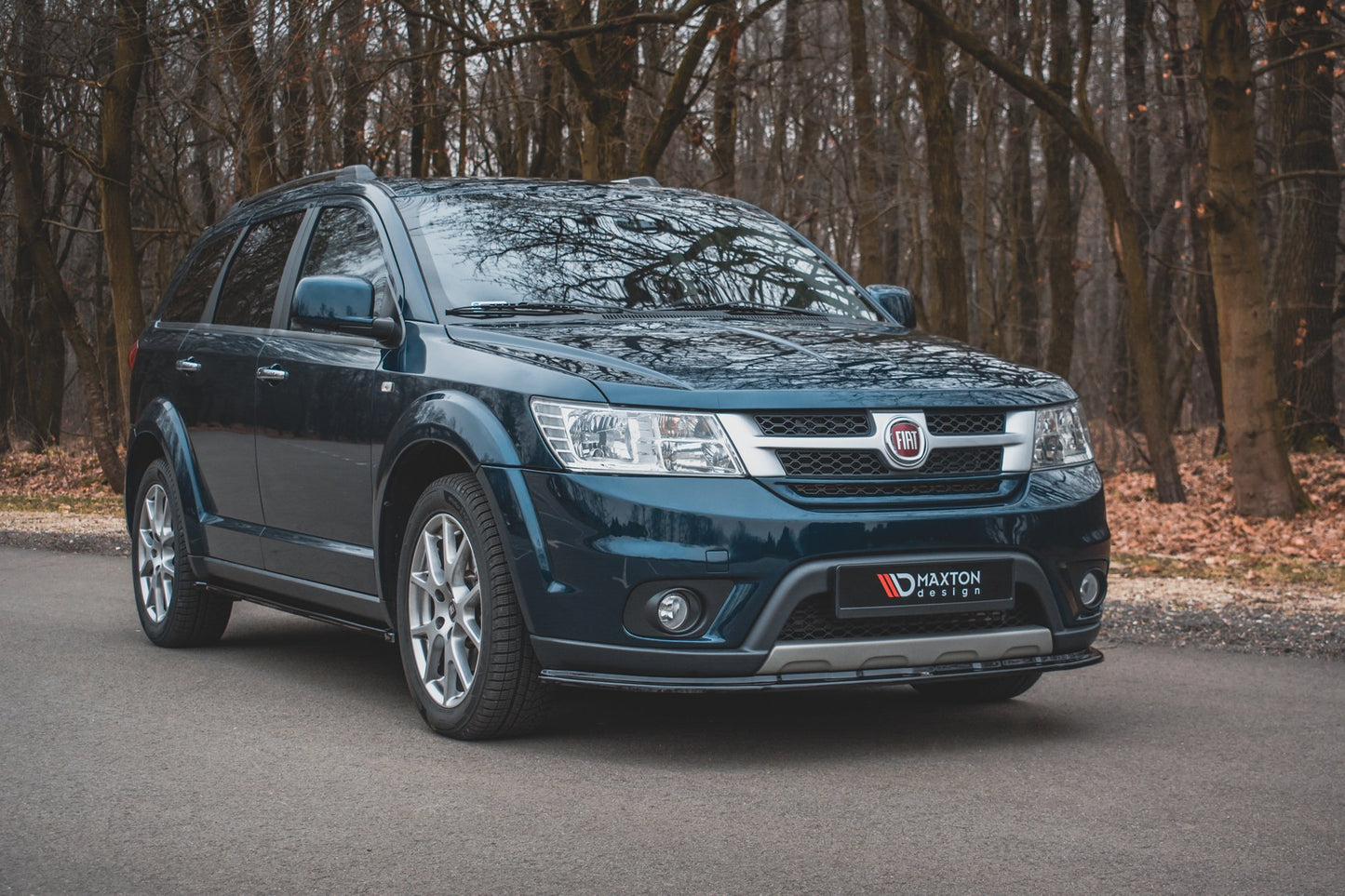 Seitenschweller Ansatz für Fiat Freemont schwarz Hochglanz