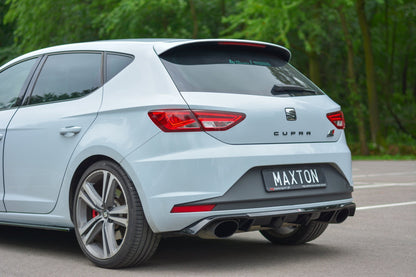 Diffusor Heck Ansatz für Seat Leon III Cupra schwarz matt
