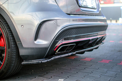 Mittlerer Diffusor Heck Ansatz für im DTM LOOK Mercedes GLA 45 AMG SUV (X156) vor Facelift Carbon Look